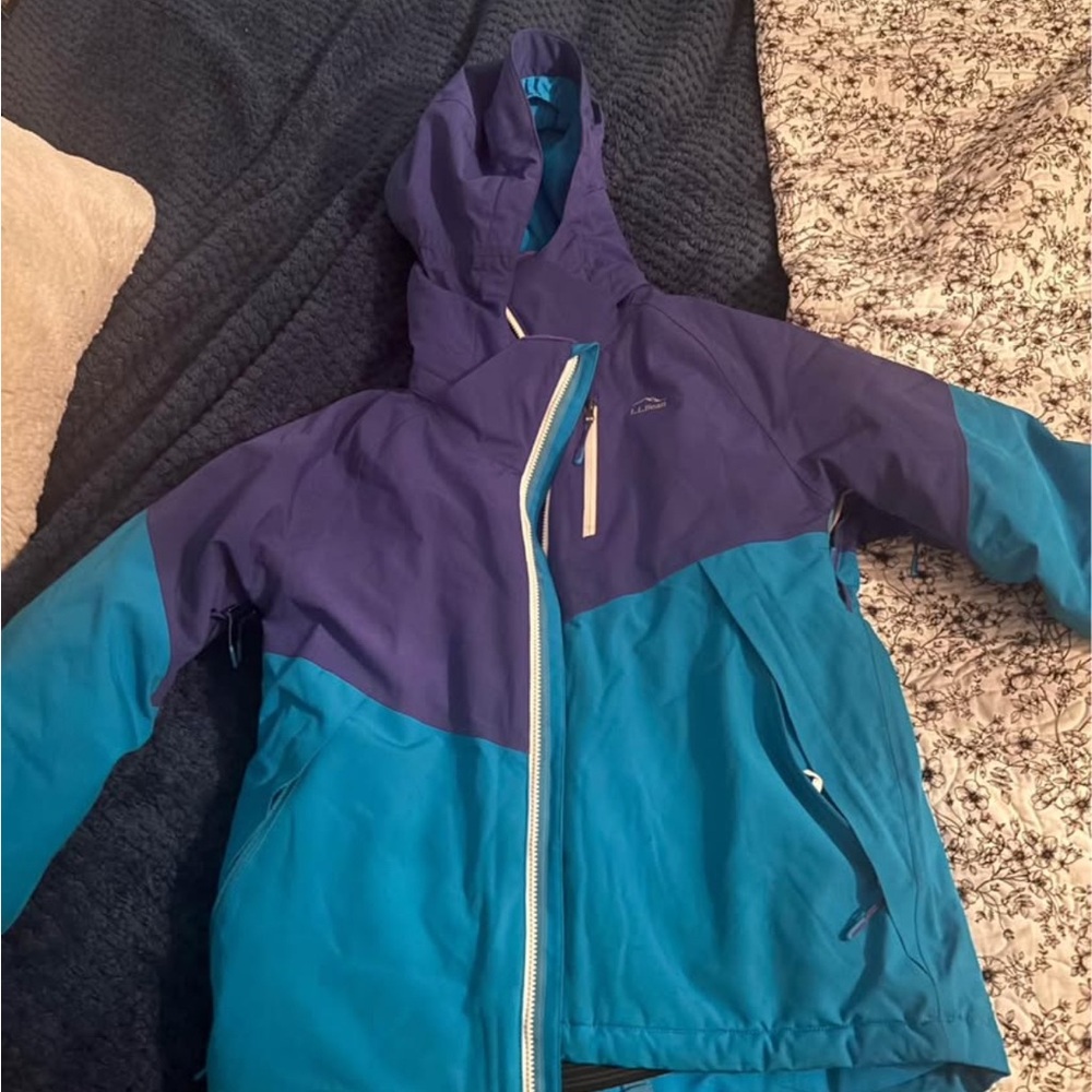 L.L. Bean Kids Ski Jacket Blue/Purple